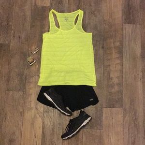 💛 Nike neon yellow Dri Fit work out tank